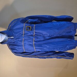 FILA Vintage Royal Blue Windbreaker With Yellow Trim